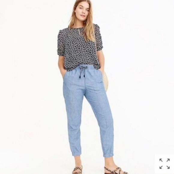 J. Crew Pants - J. Crew Point Sur Seaside Chambray Jogger Pants